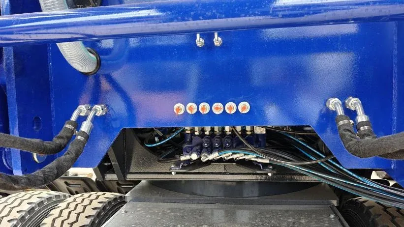 Accessible Grease Points on Self-Loading Concrete Mixers