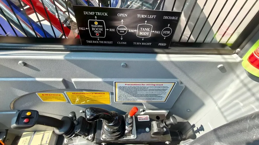 Hydraulic Pilot Controls on Self-Loading Concrete Mixers