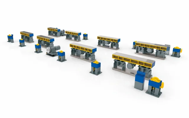 Clamping pallet vibration station with multiple vibration units for precast concrete compaction