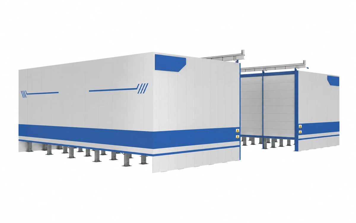 Tilting station reference equipment for a wall and slab precast plant