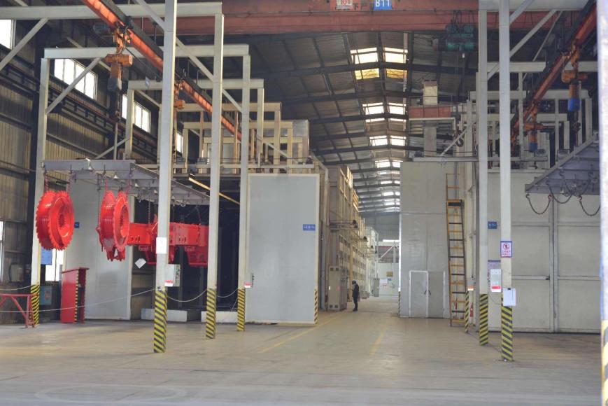 Large-part paint line, labelled in the company profile
