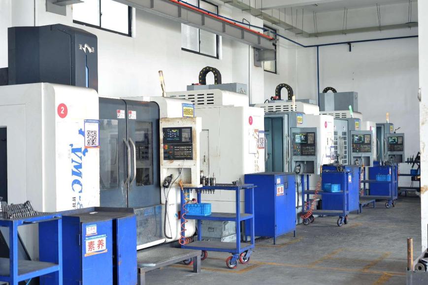 CNC machining centres pictured in REALJET’s company profile
