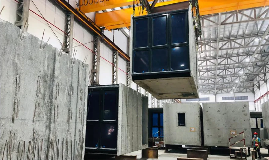 PPVC modules inside a dedicated fit-out centre