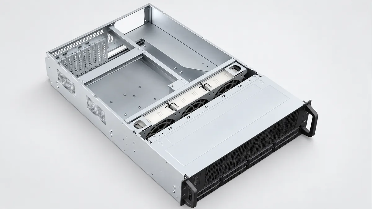 Edited reference image of GPU Server Sheet-Metal Chassis