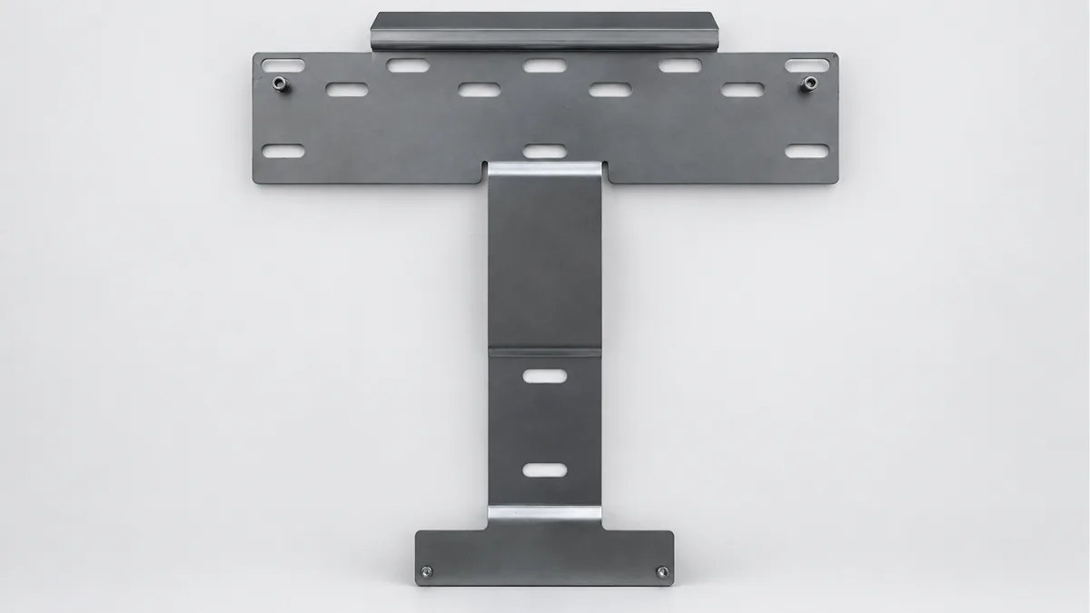 Edited reference image of PV Inverter Wall Mounting Bracket
