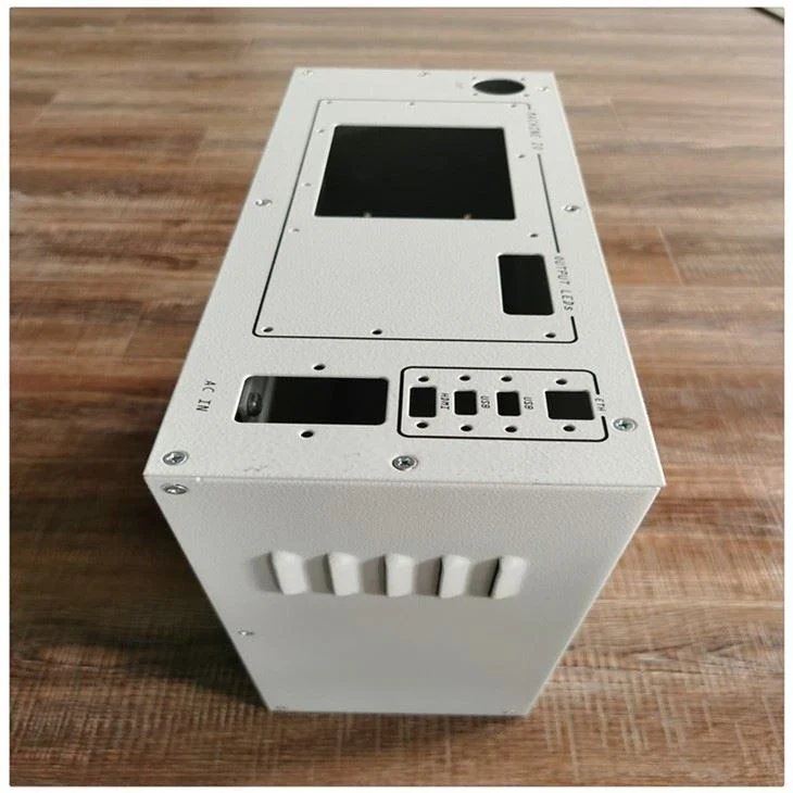 Representative sheet metal enclosure fabrication configuration for custom component manufacture