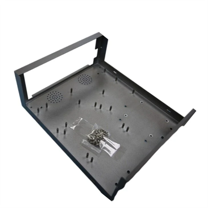 Representative steel frame fabrication for machinery configuration for custom component manufacture