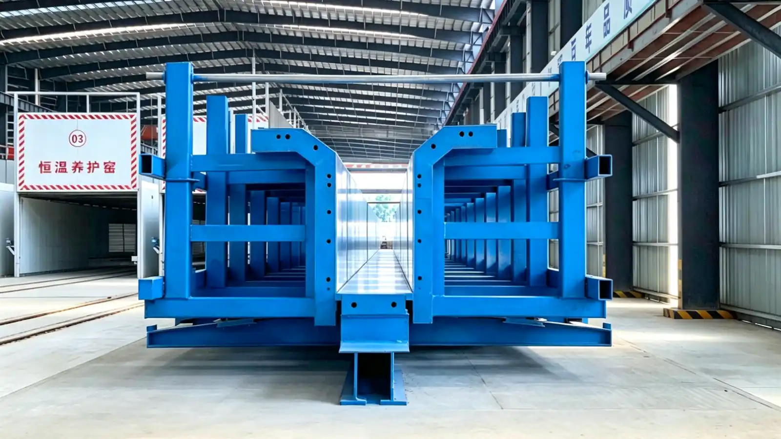 Precast T-girder geometry used as the design basis for a project-specific steel mould system